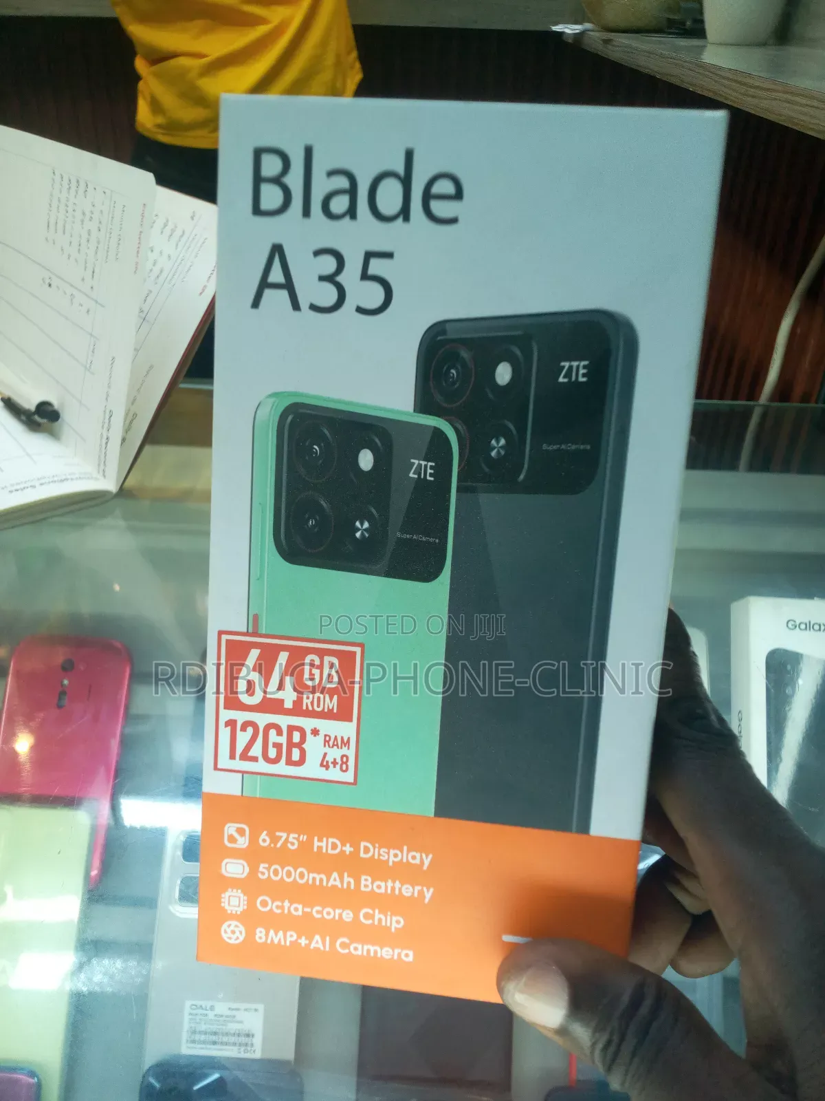 New ZTE A35 12 GB Black