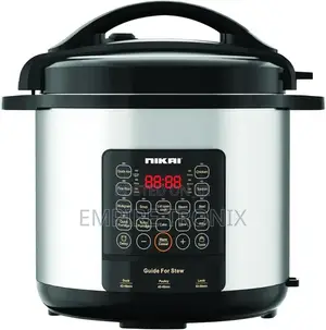Nikai 1300W Digital Pressure Cooker | 8L Capacity | Multiple