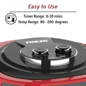 Nikai Air Fryer 8L W/ Tray 1800w 30 Min Timers NAF877A