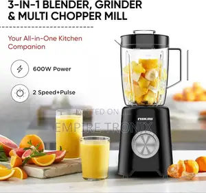 Nikai 3-in-1 Blender With 3 Jars, 1.5 LTR -NB2900NA1