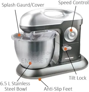 Nikai Stand Mixer 1200W 6.5L 10 Speeds - NSM650A