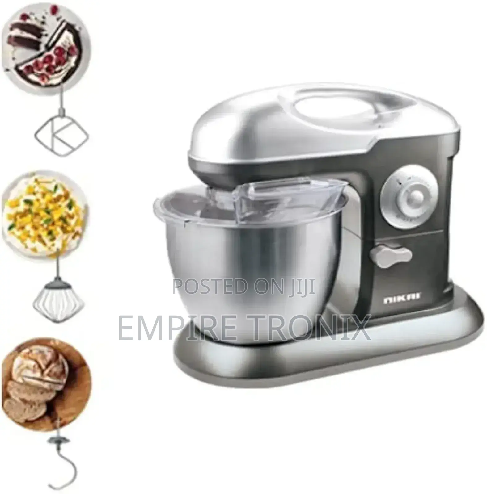 Nikai Stand Mixer 1200W 6.5L 10 Speeds - NSM650A