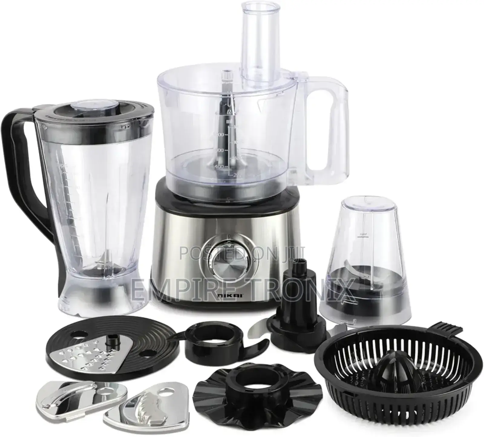 Nikai 1000 Watts 10-in-1 Food Processor 2 Speed NFP3100A