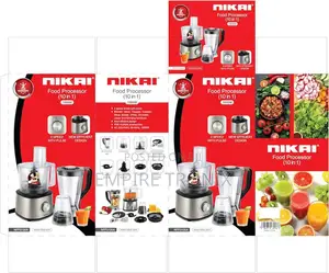 Nikai 1000 Watts 10-in-1 Food Processor 2 Speed NFP3100A