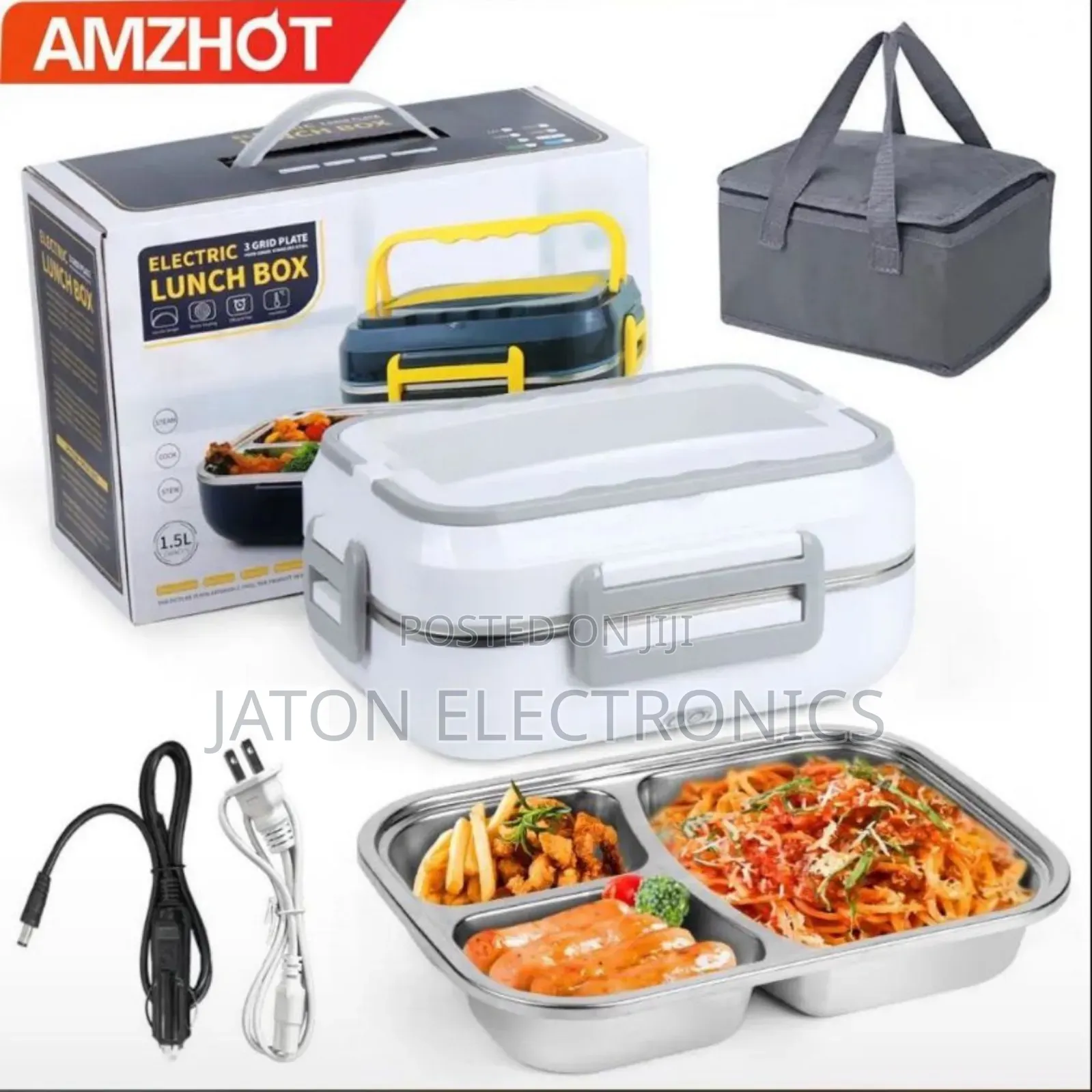 Amzhot Lunch Box 3 Grid Plates