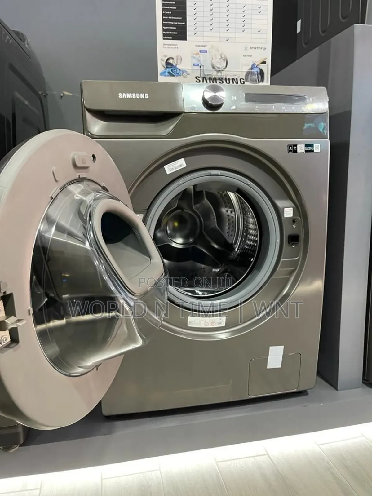 SAMSUNG 9/6kg Front Load Washer / Dryer Addwash WD90T 554DBN
