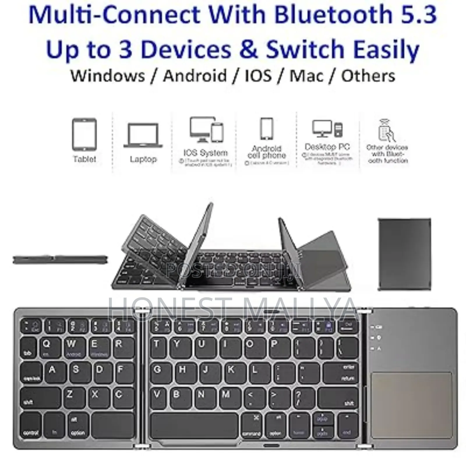 Foldable Bluetooth Keyboard