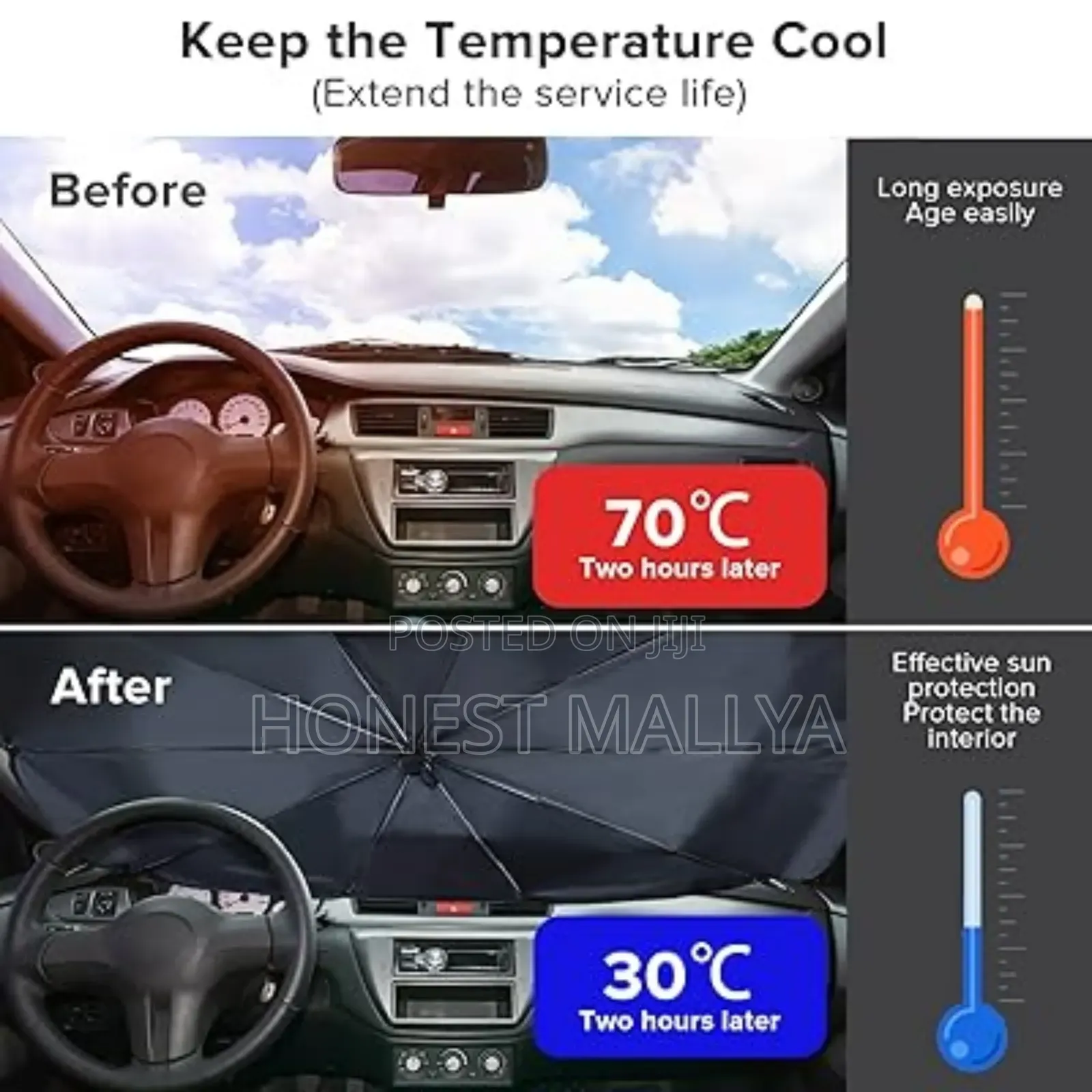 Car Windshield Sun Shade Umbrella
