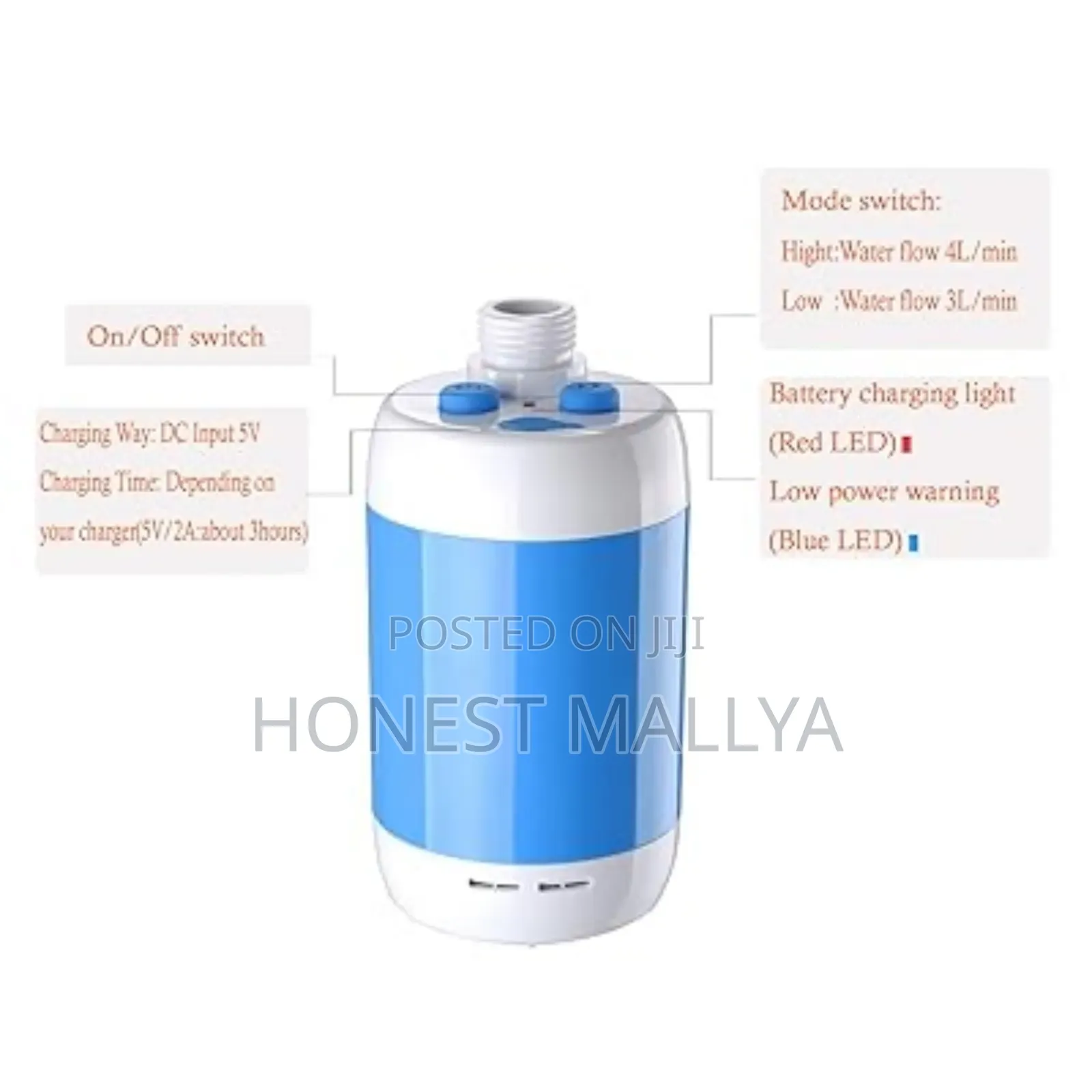 Portable Rechagable Shower Pump