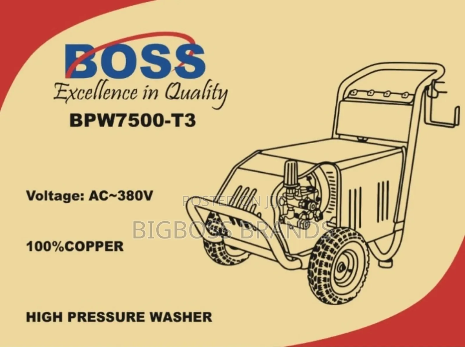 Boss Pressure Washer BPW 75000-T3
