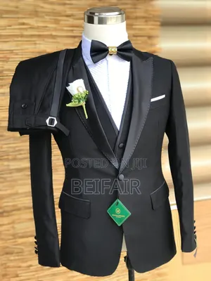 Black Taxedo Suit | Suti Nyeusi