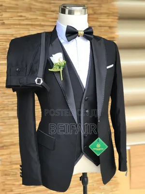Black TAXEDO MEN'S Suits | Suti Kali Za Kiume