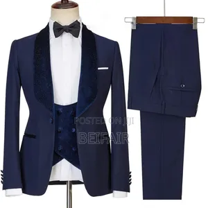 Dark Blue Taxedo Suits |