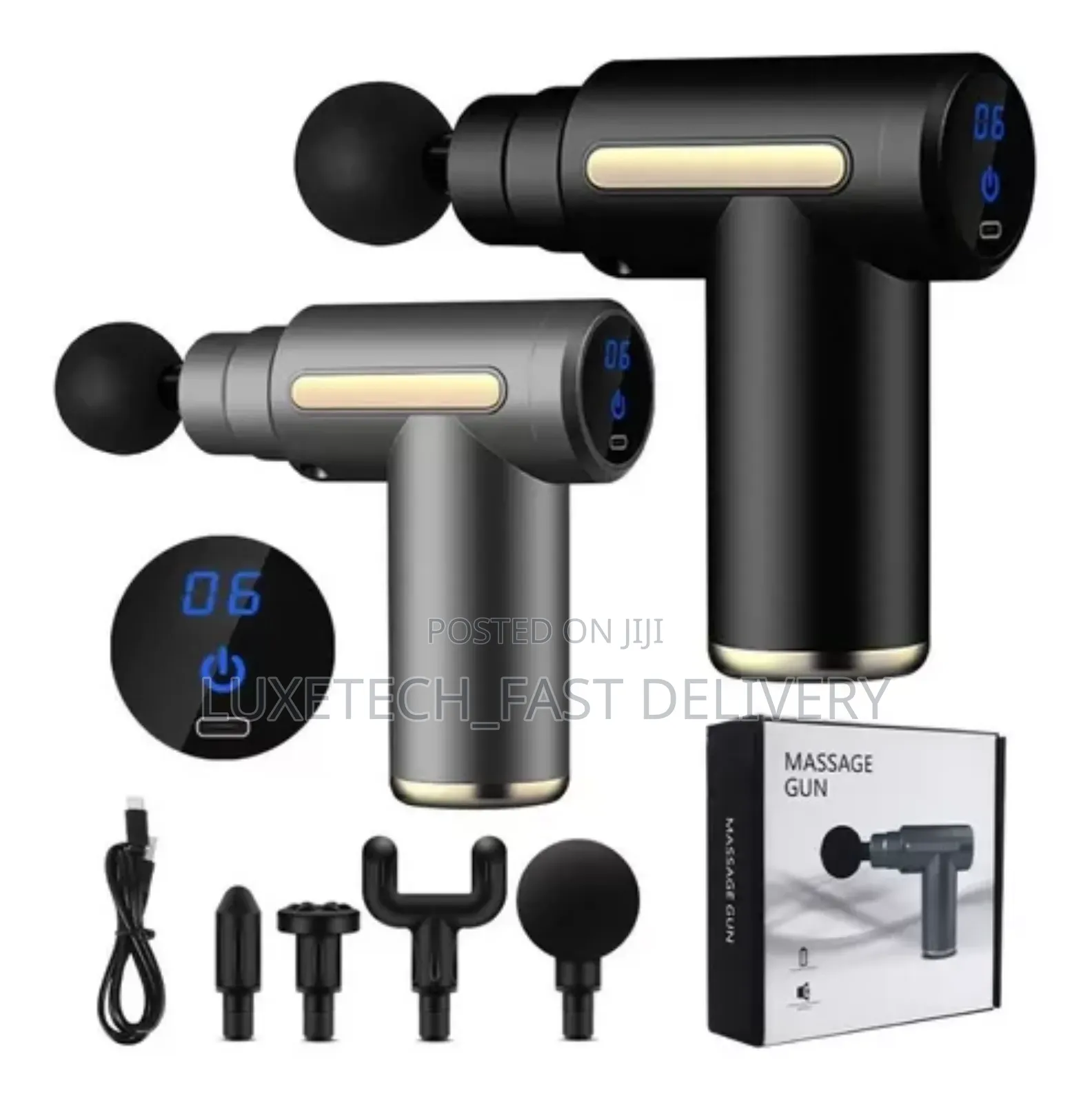 4 Heads Portable Mini Massager Deep Tissue Therapy