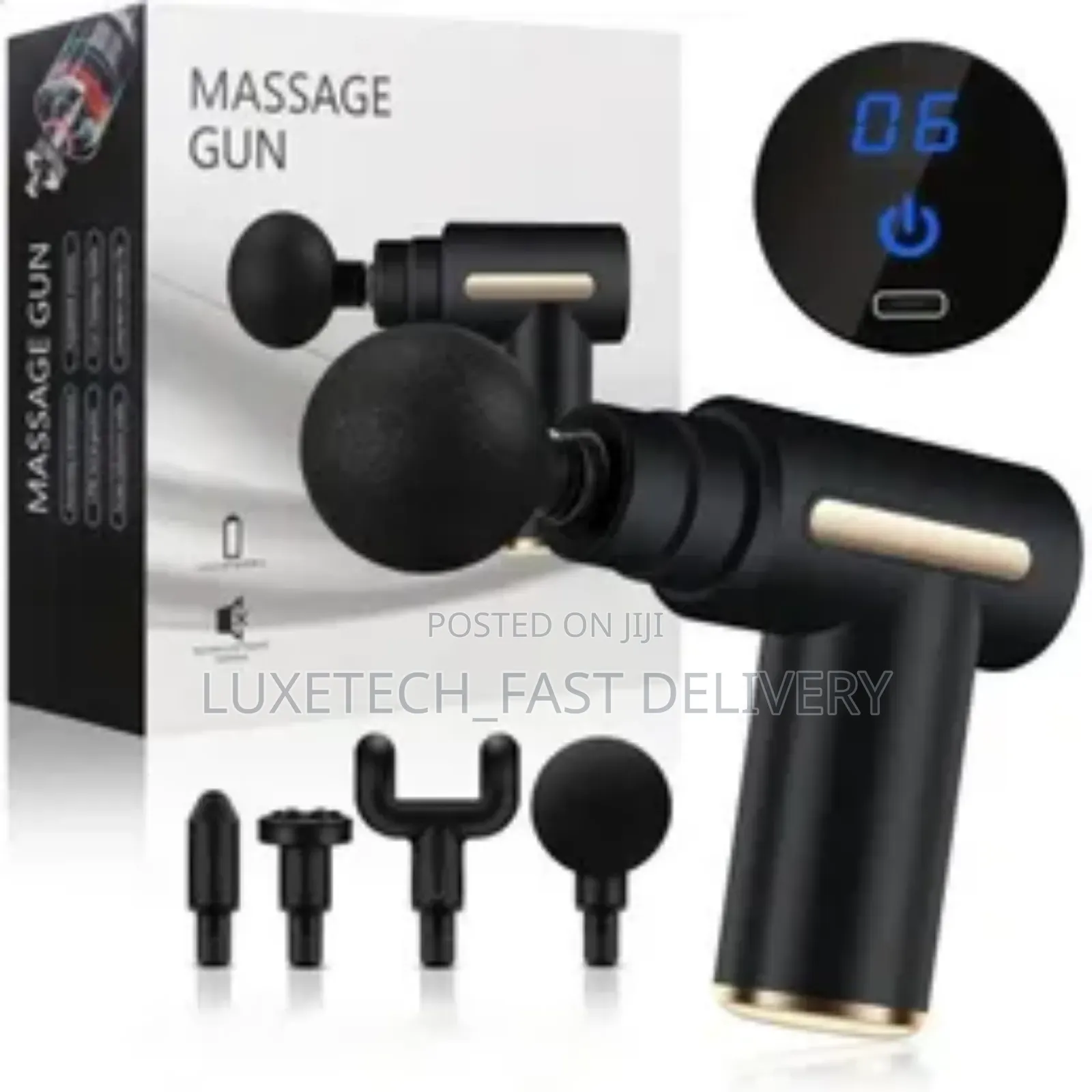 Massage Gun Body Therapy Relaxer With 4 Different Head Tools
