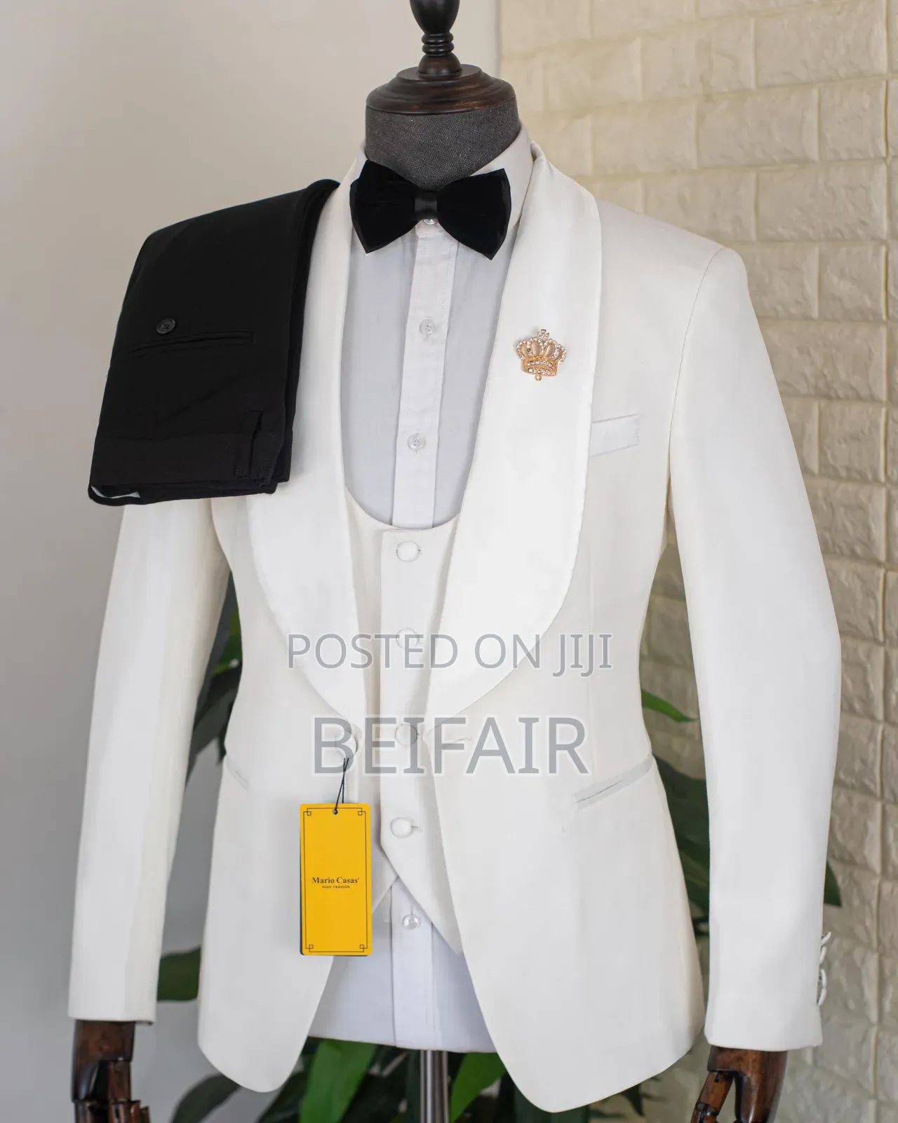 White Jacket Suit | Suti Za Kiume