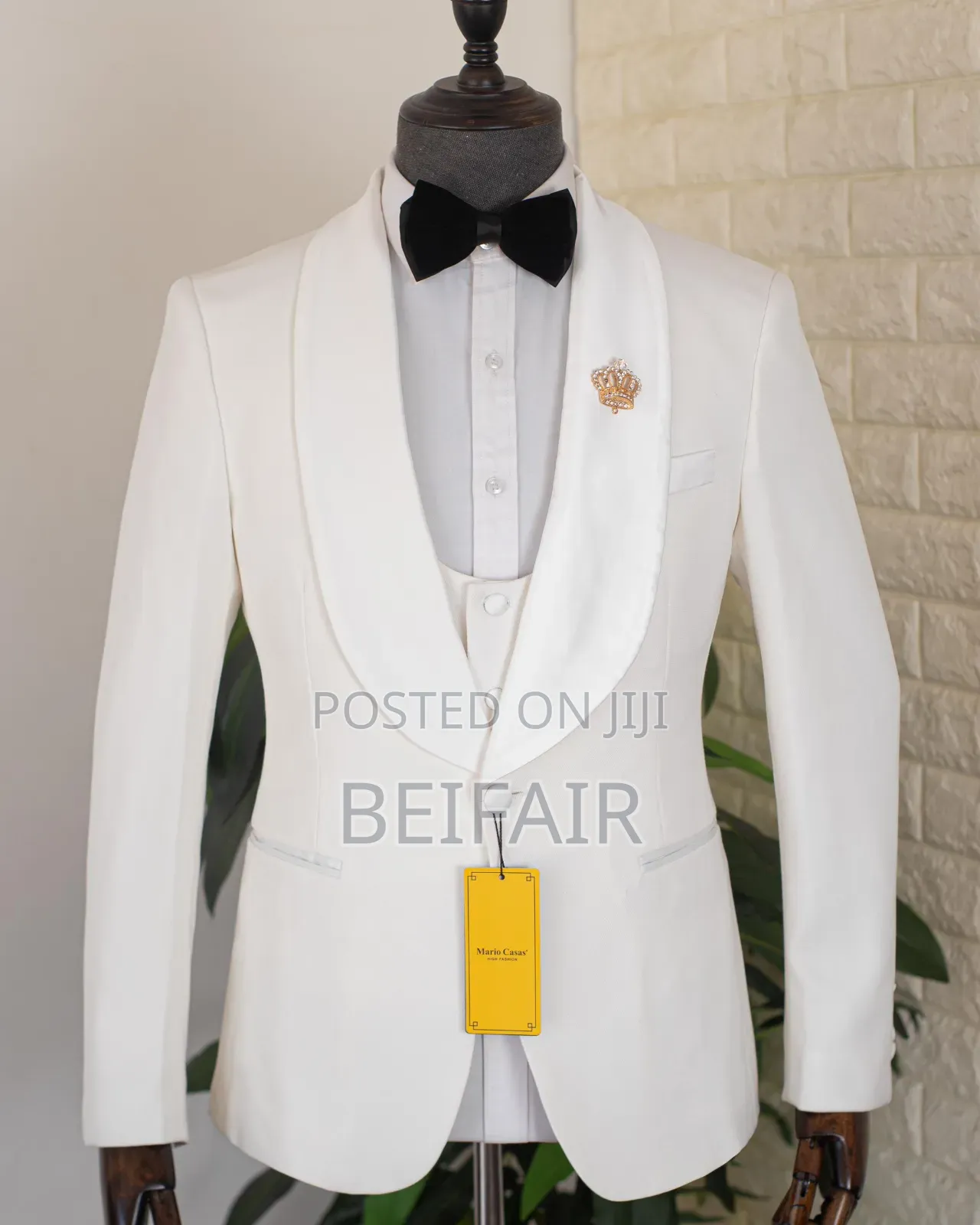 White Jacket Suit | Suti Za Kiume