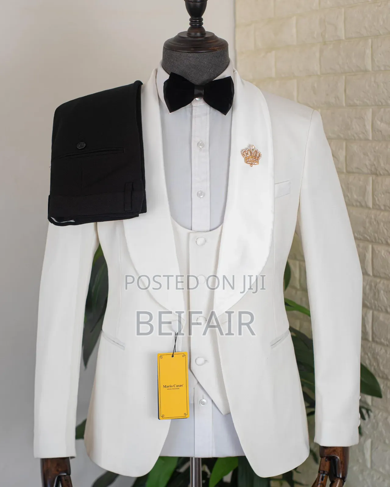 White Jacket Suit | Suti Za Kiume