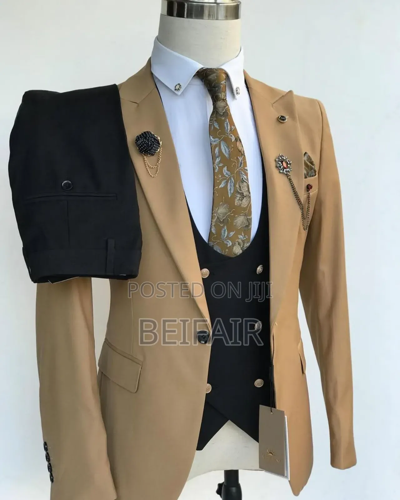 Suti Za Kiume | MEN'S SUITS | KHAKI AND BLACK