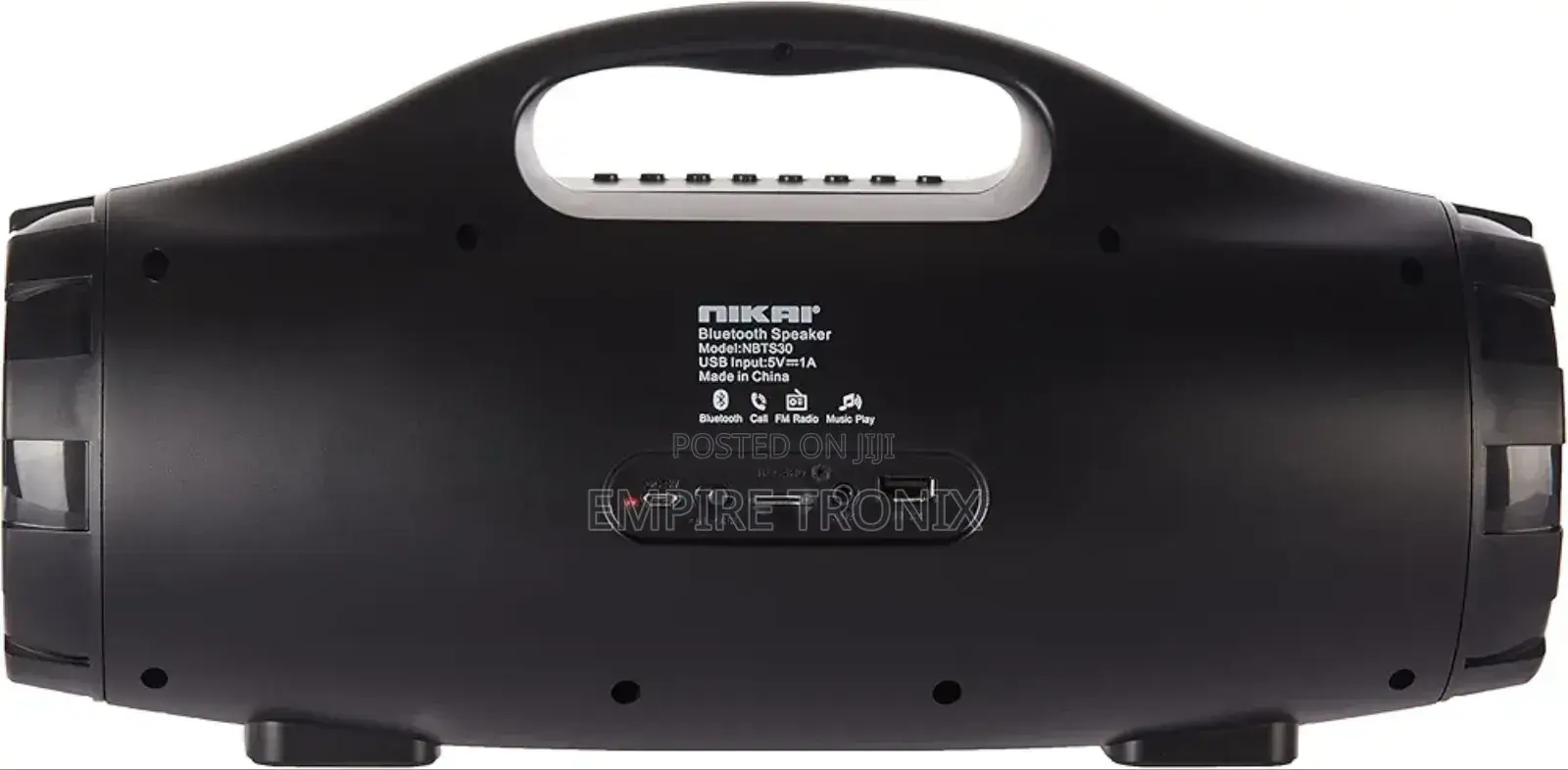 Nikai Portable Bluetooth Speaker System, Black - NBTS30