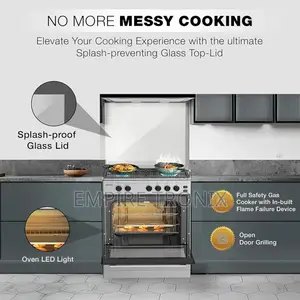 Nikai Cooker 60x55 Full Gas Oven Cooking Range U6062FS