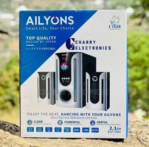 Ailyons Subwoofer Mziki Wa Kijanja ELP 2501
BLACK and WHITE