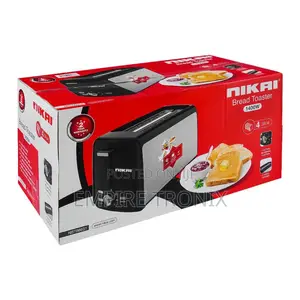 Nikai Toaster 1400W 4 Slice With 7 Setting Browning NBT666S1