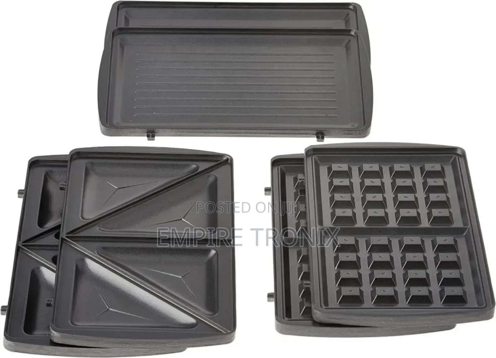 Nikai NGT323D Sandwich Maker With 3 Removable Plates