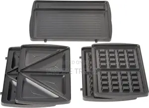 Nikai NGT323D Sandwich Maker With 3 Removable Plates