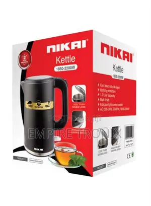 NIKAI Electric Kettle 1.7 L 1850 W NK820T1 Black