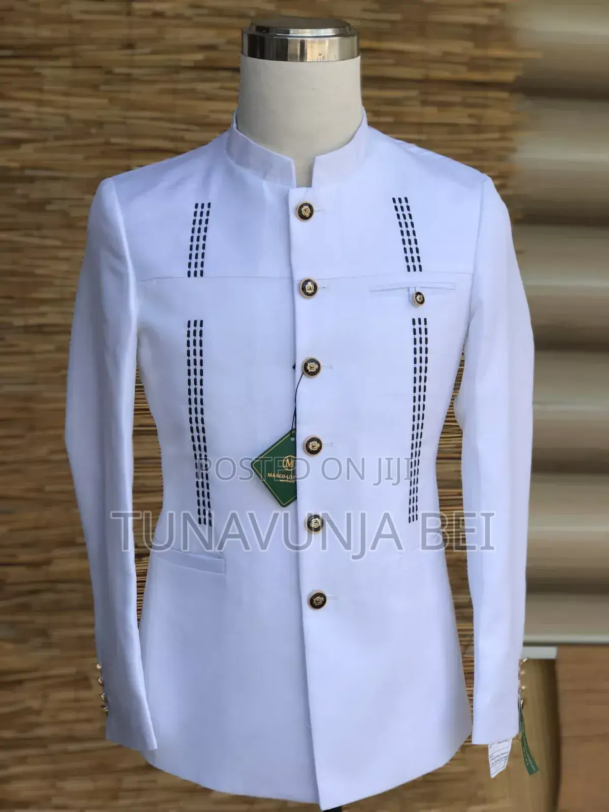 White Kaunda Suit