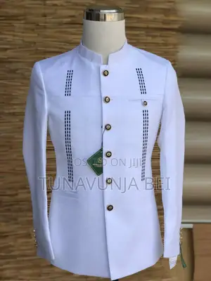 White Kaunda Suit