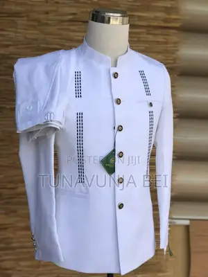 White Kaunda Suit
