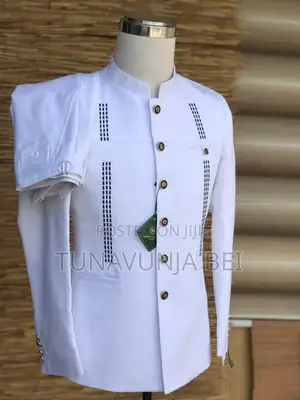 White Kaunda Suit