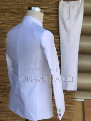 White Kaunda Suit