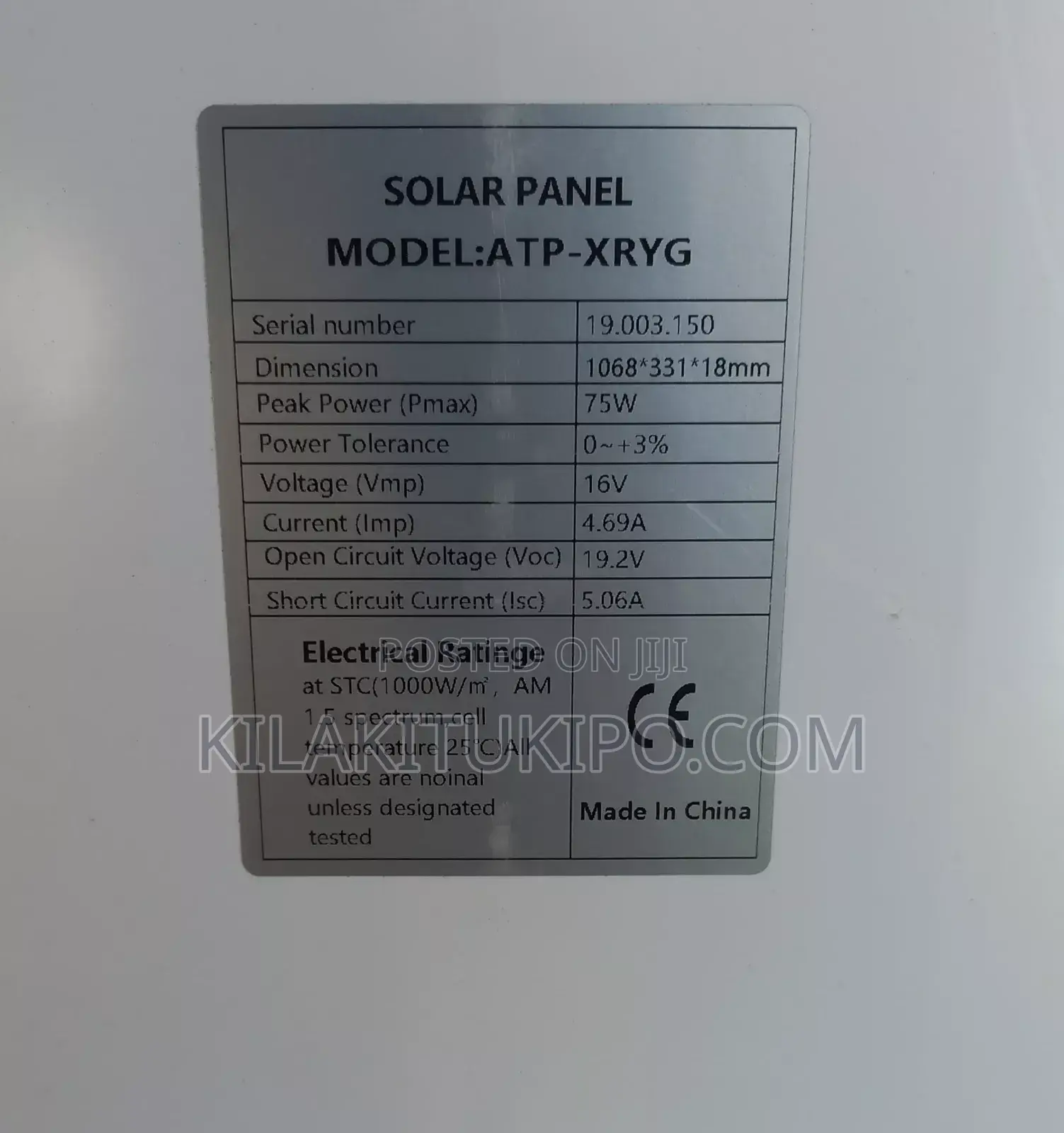 Monocrystalline Solar Panel 40w-104w