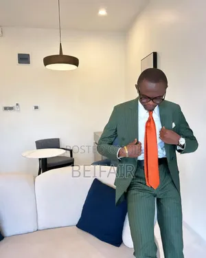 Green Stripes Suits | DOUBLE BREASTED SUITS | SUX BUTTONS