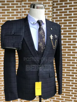 Suti Za Kiume | Black Draft Suits