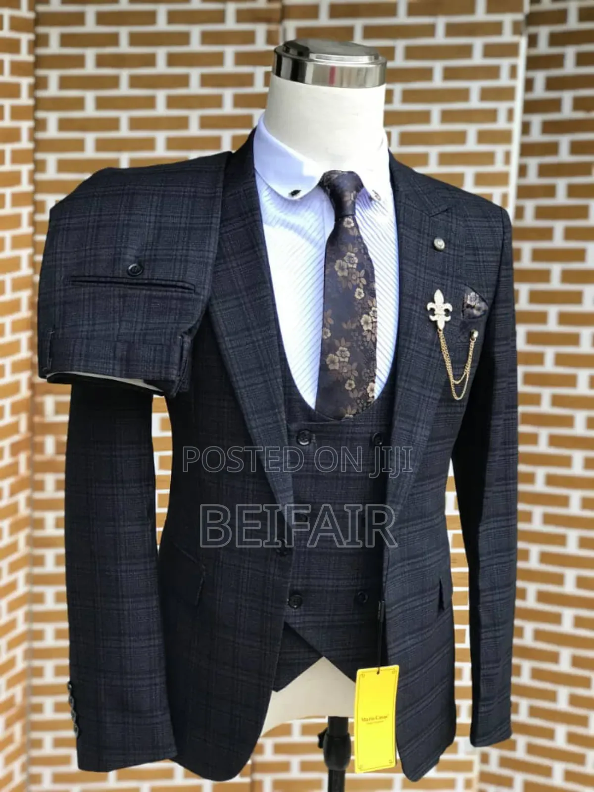 Suti Za Kiume | Black Draft Suits