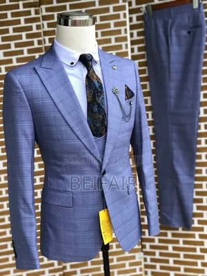 Skyblue DRAFT Men's Suits | Suti Za Kiume