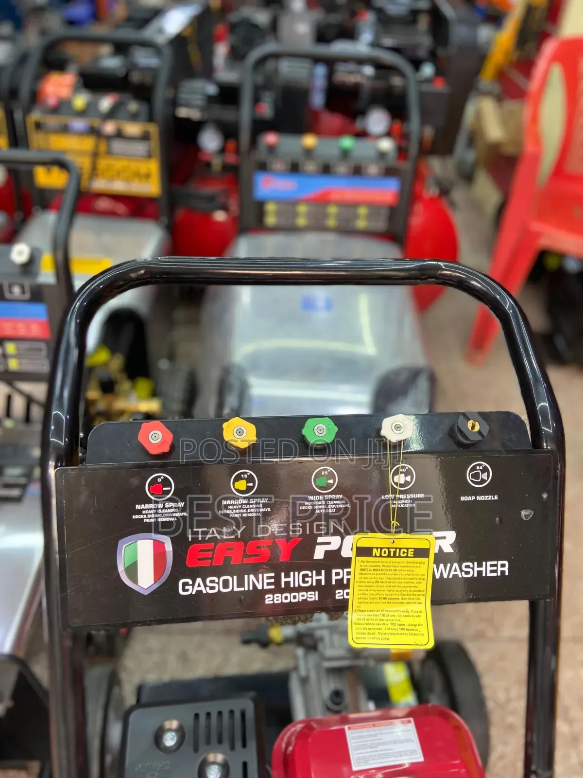 Gasoline High Pressure Washer 2800psi 7HP