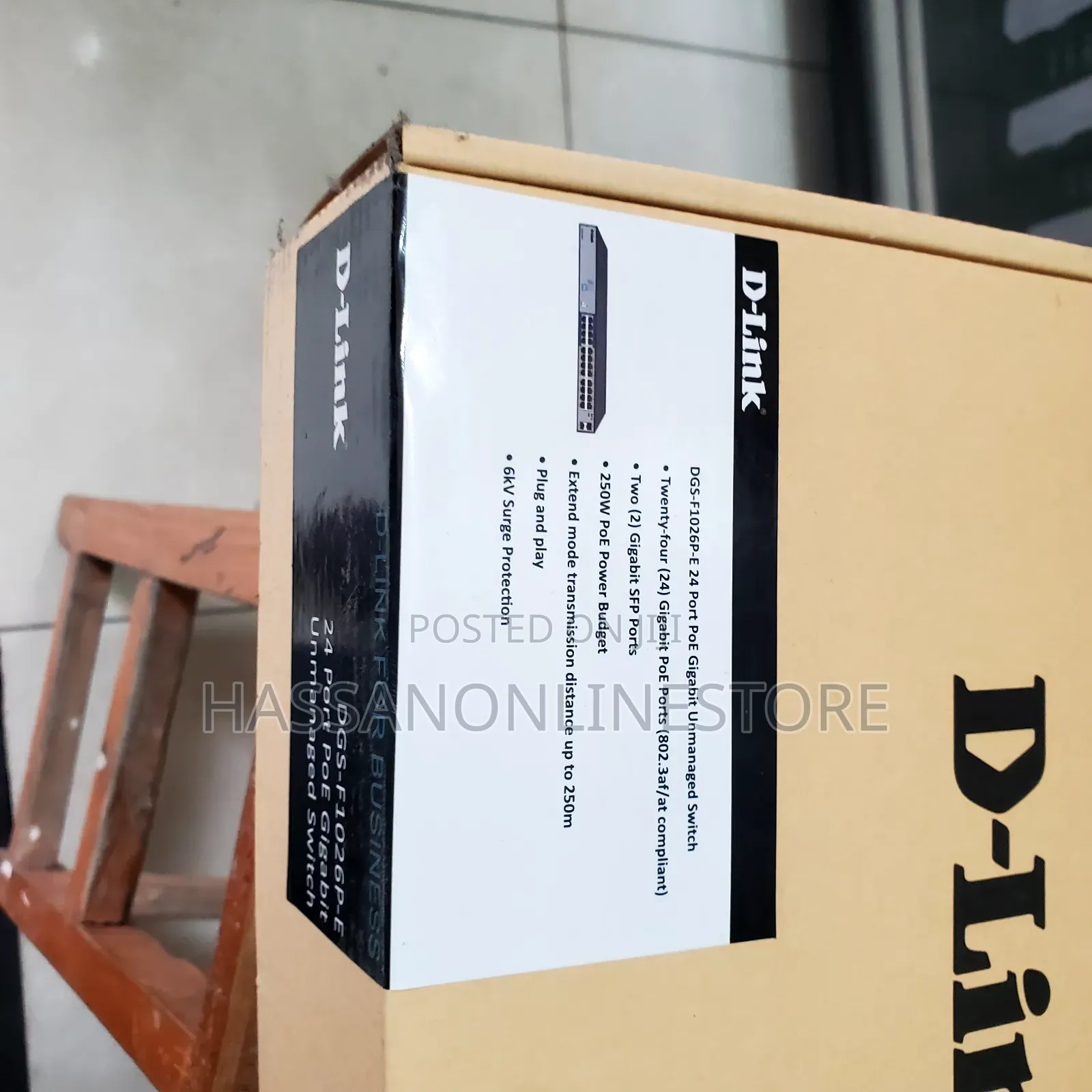 D-Link 24ge Poe + 2 SFP Ports 250m Poe Switch DGS-F1026p-E