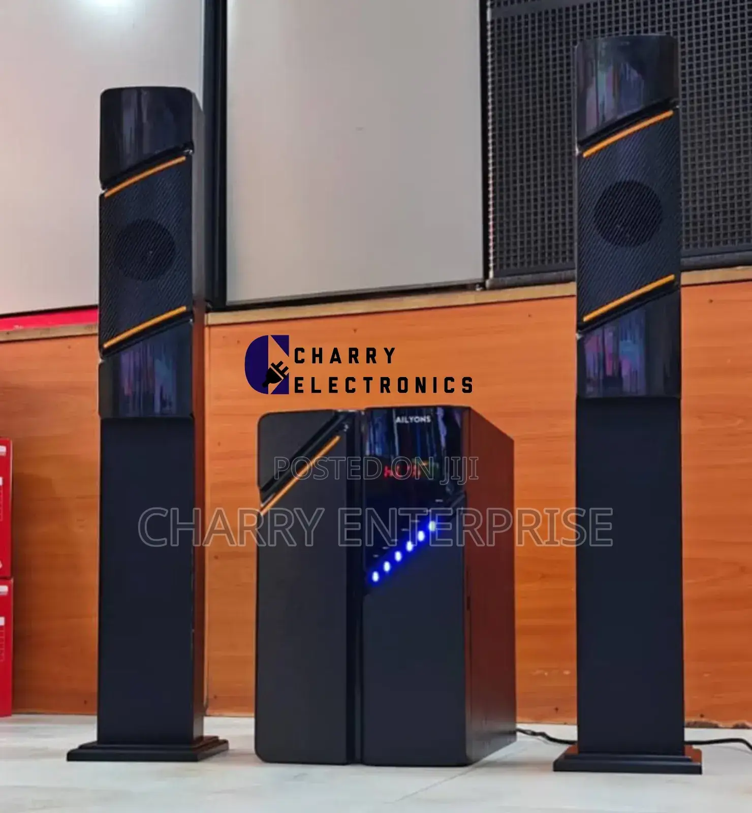 Ailyons Subwoofer Mziki Wa Kutosha 2 Tower Speakers 