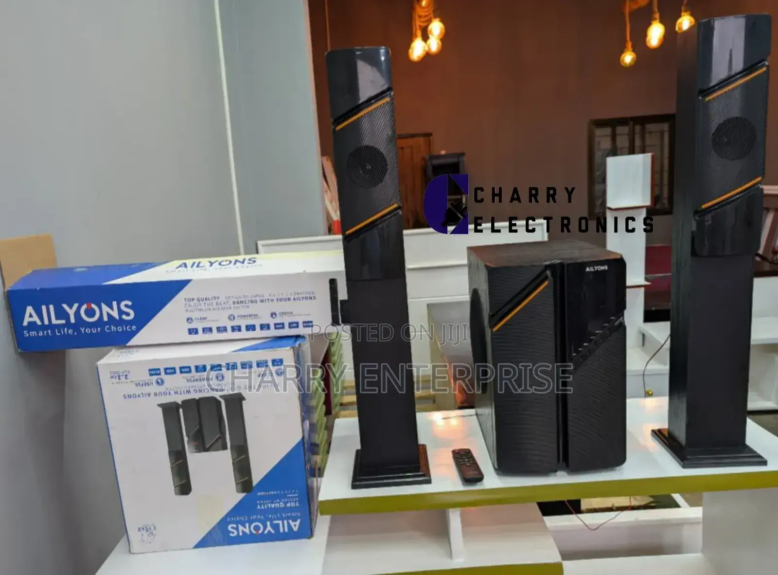 Ailyons Subwoofer Mziki Wa Kutosha 2 Tower Speakers 