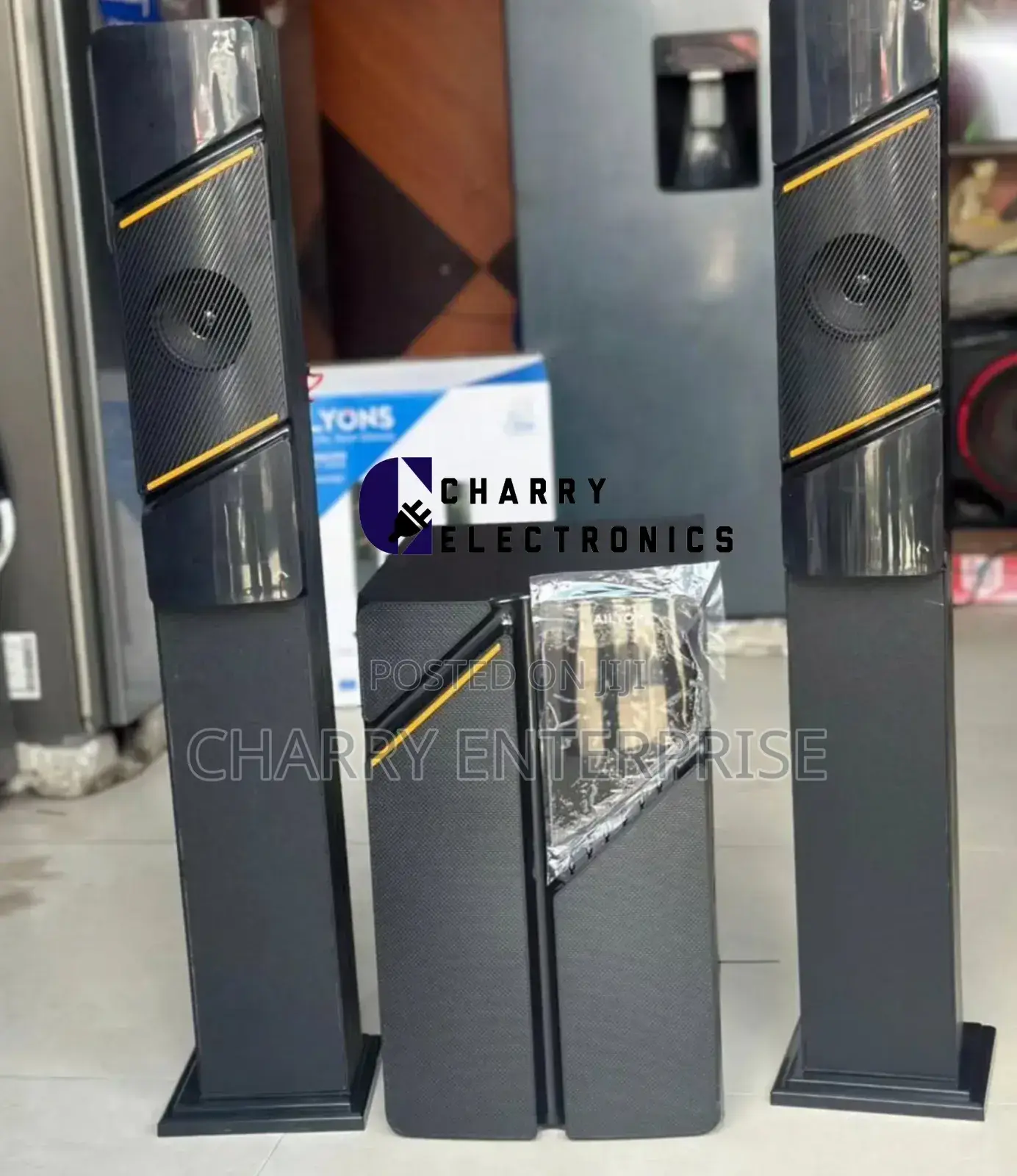 Ailyons Subwoofer Mziki Wa Kutosha 2 Tower Speakers 