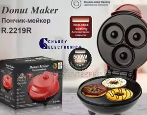 Electric Donut Maker 500W Double Sided Heating Non Stick