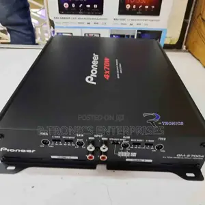 Pioneer Car Amplifier, 4 Channel Bridgeable GM-E7004