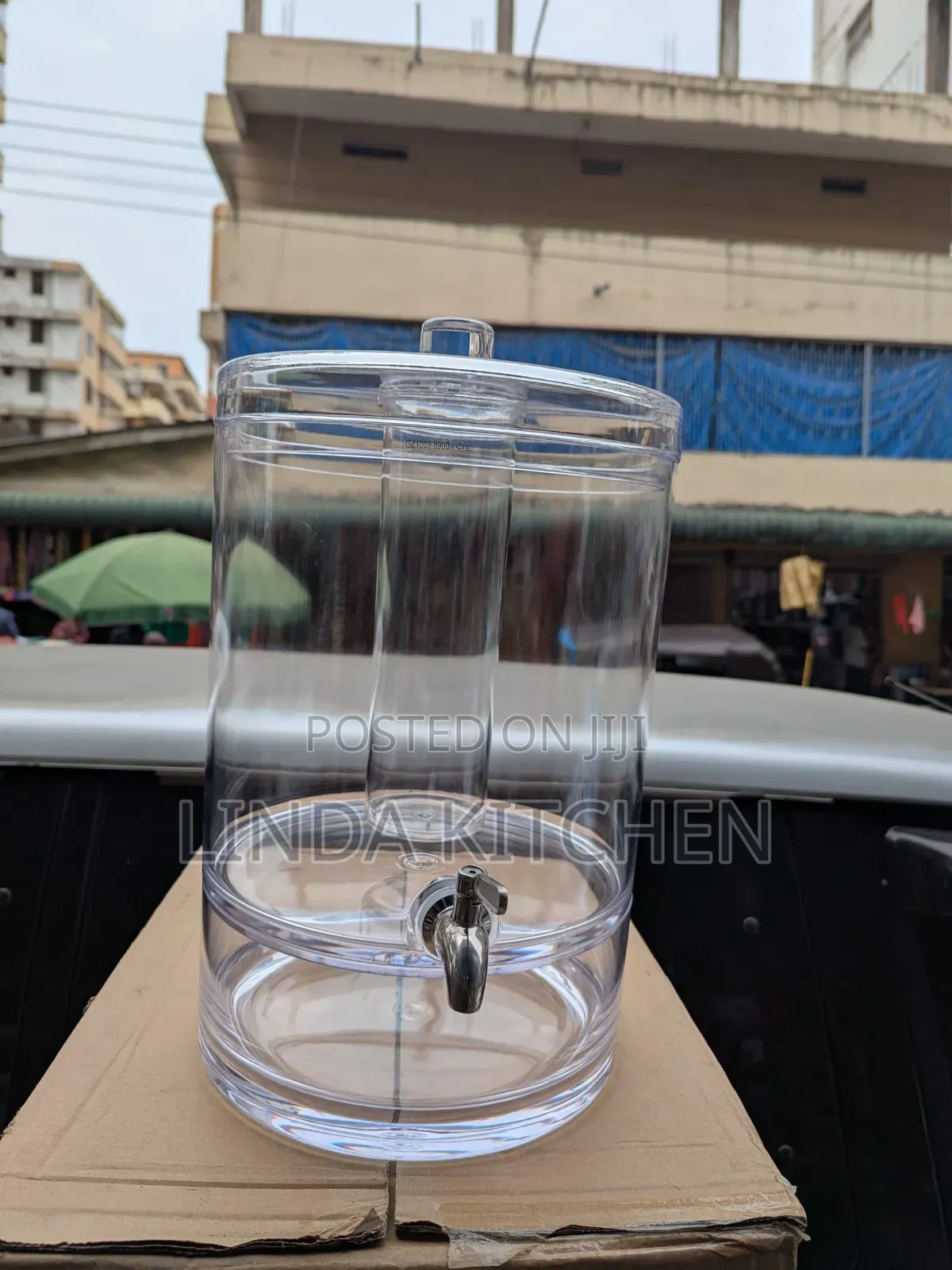 Glass Dikenta 5ltsvwith Bamboo Stand