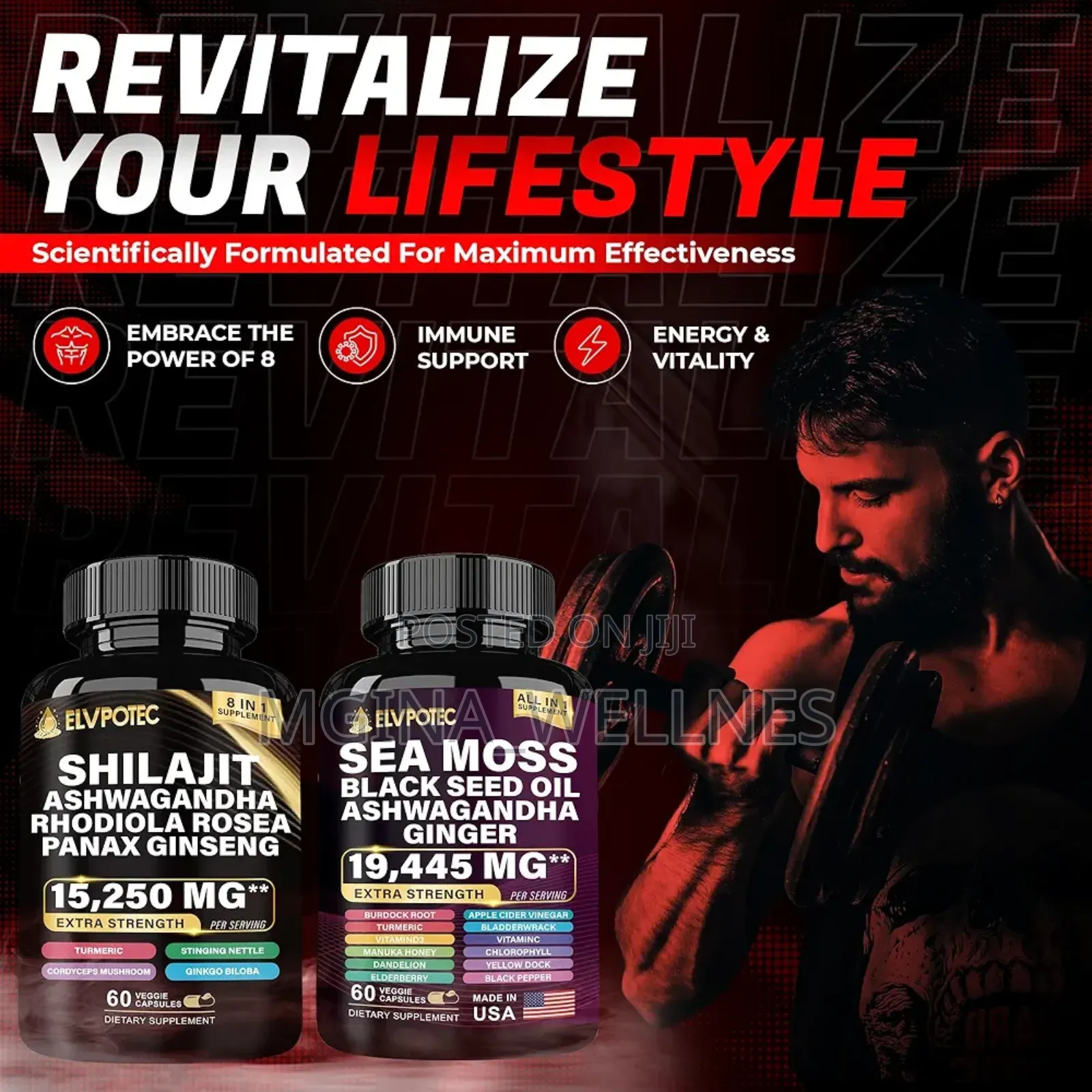 Sea Moss Black Seed Oil Shilajeet Ashwagandha Ginseng
