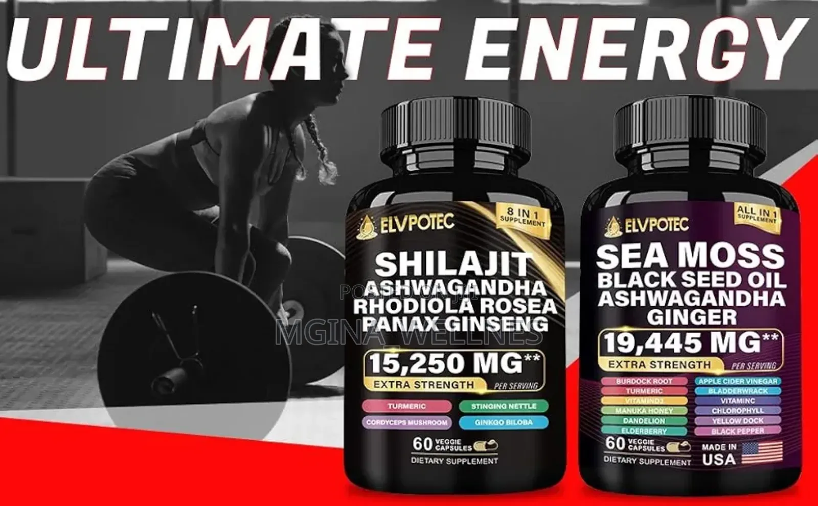 Sea Moss Black Seed Oil Shilajeet Ashwagandha Ginseng